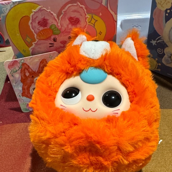 Orange Plush Toy with Blue Accent - Picture 1 of 3
